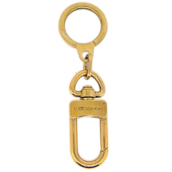 Louis Vuitton Anokre Bag Charm Key Holder Gold M62694 Small Good 153867